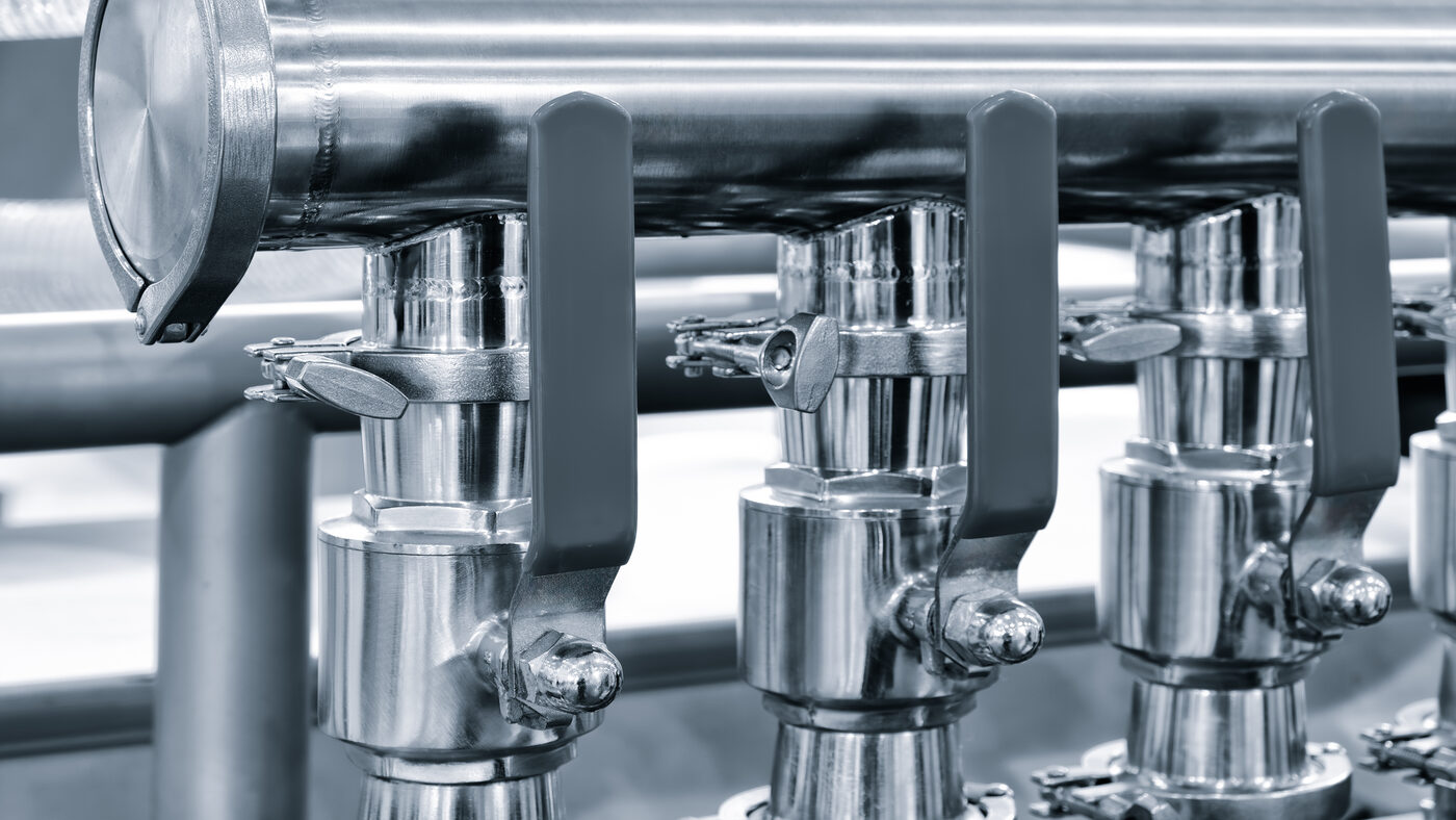 Stainless steel process pipework